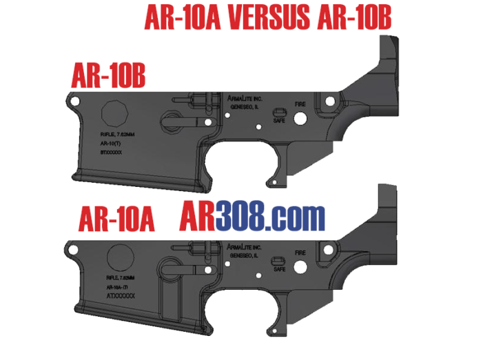 Difference Between Armalite AR-10a and AR-10b Rifles